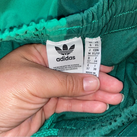 Adidas Originals Green Two Tone Track Jogger Pants XS - Picture 4 of 10